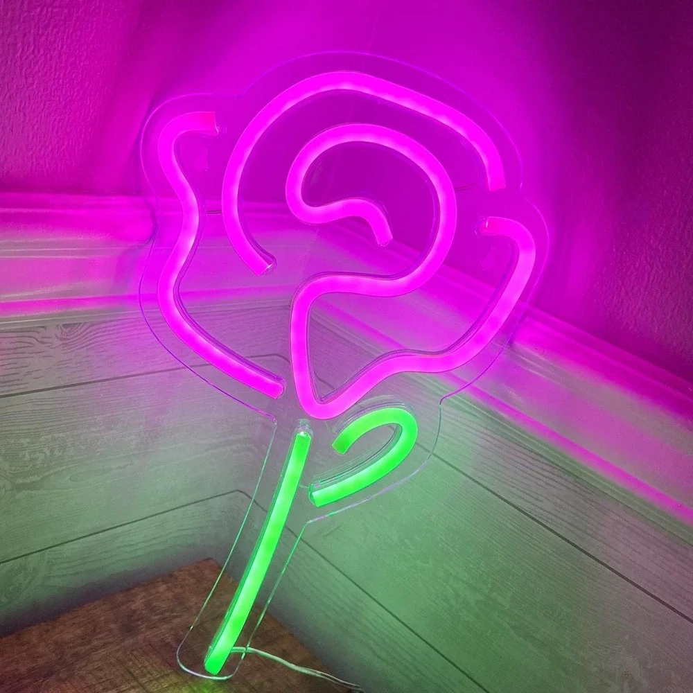 Led Transparent Backboard Neon Light Wall Hanging NEW